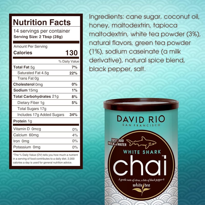 David Rio White Shark Chai Mix - 14 Ounce - Image 2